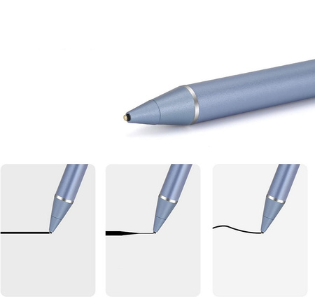 Rysik D-Pro Stylus Pen Active Pencil S7 aktywny pojemnościowy uniwersalny do ekranów dotykowych tablet telefon iOS Android Windows (Niebieski)