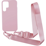 Crossbody Silicone Case XL Strap etui z paskiem na ramię do Samsung Galaxy S23 (Pink)