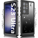 Etui D-Pro 360° Waterproof Case IP68 obudowa wodoodporna wodoszczelna pancerna do Samsung Galaxy S23 Ultra (Black)