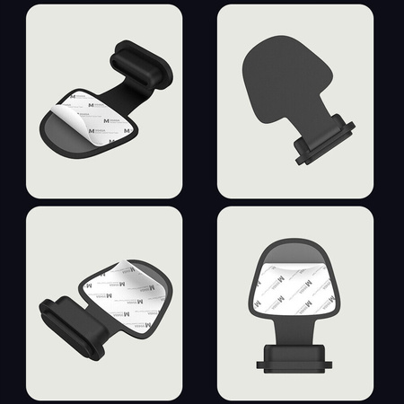 Zatyczka zaślepka portu gniazda ładowania przeciw kurzowi Anti-Dust Plug USB-C Type-C Apple iPhone 15/16/17 / Samsung / Android (Czarny)