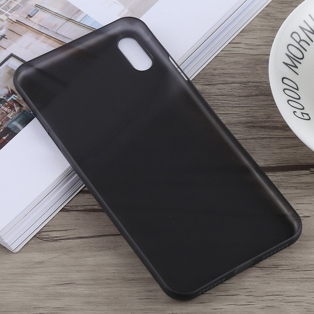 Etui D-Pro Air PP Case 0.4mm ultra cienkie najcieńsze minimalistyczne matowe iPhone XS Max (Czarny)