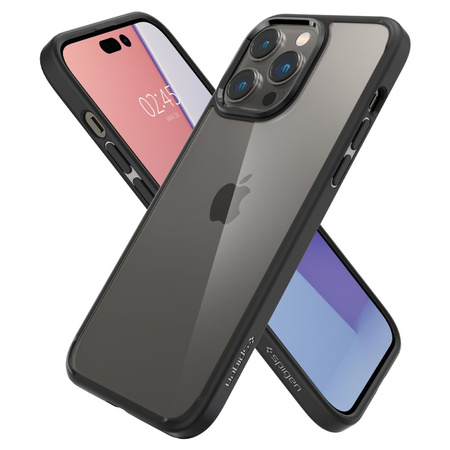 Etui Spigen Ultra Hybrid Case obudowa mocna wzmacniana iPhone 14 Pro (Matte Black)