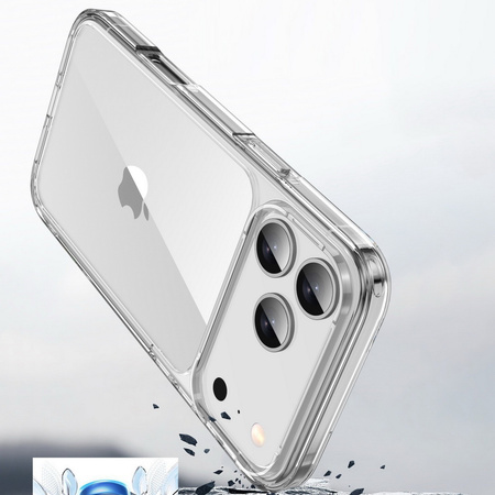 Etui D-Pro Quartz Crystal TPU+PC obudowa hybrydowa wzmacniana do Apple iPhone 17 Pro Max (Przezroczysty)