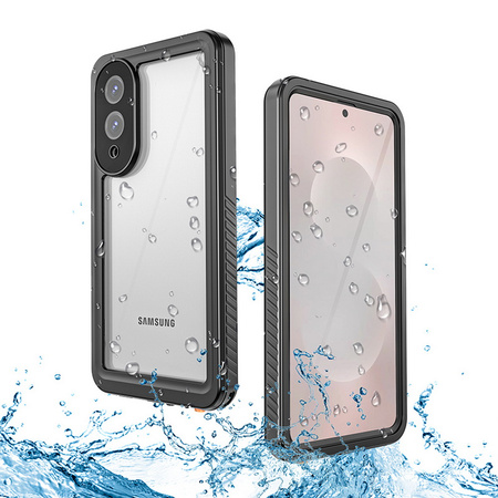 Etui D-Pro 360° Waterproof Case IP68 obudowa wodoodporna wodoszczelna pancerna do Samsung Galaxy S25 Edge (Black)