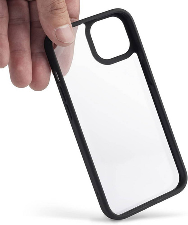 D-Pro Crystal Hybrid etui obudowa pokrowiec do iPhone 13/14 (Clear/Black)