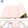 Etui D-Pro Smart Cover Case pokrowiec obudowa z klapką + folia imitująca kartkę papieru + rysik Stylus Pen Pencil 2 Gen. do iPad Pro 10 Gen. (2022) / 11 Gen. (2025) (Różowy)