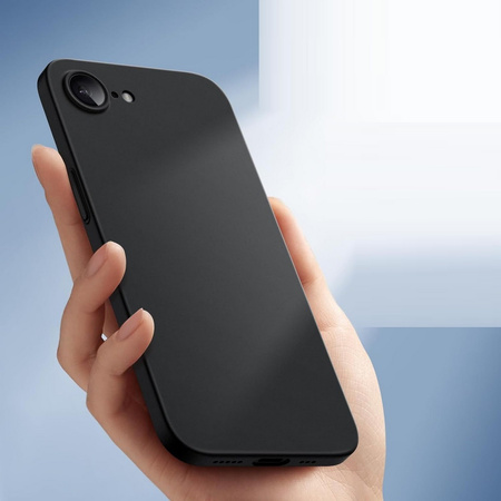 Etui D-Pro Air PP Case 0.4mm ultra cienkie najcieńsze minimalistyczne matowe do Apple iPhone 16e (Czarny)