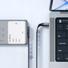 Kabel Mcdodo przewód kątowy 90° USB-C do USB-C Type-C do szybkiego ładowania PD 65W nylonowy oplot 180cm 1.8m (Czarny)