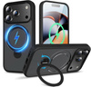 Etui D-Pro Matte MagSafe Stand Case obudowa magnetyczna matowa magnes stojak podstawka do Apple iPhone 17 Pro (Czarny)