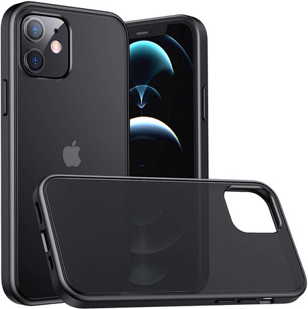 Etui D-Pro Matte Hybrid obudowa matowa do iPhone 12 Pro Max (Czarny)