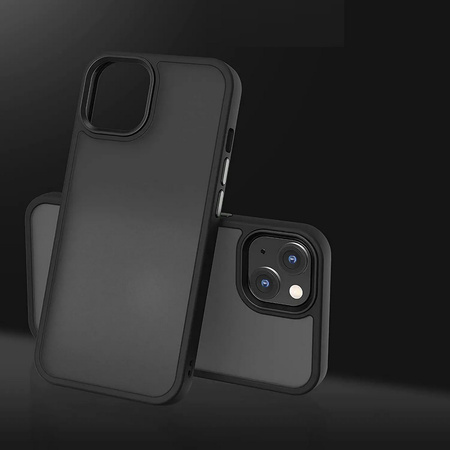Etui D-Pro Matte Hybrid obudowa matowa do iPhone 14 Plus (Czarny)