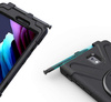 Zestaw D-Pro 360 Armor Strap Case etui pancerne z uchwytem na rękę i paskiem na ramię do Samsung Galaxy Tab Active 5 (X300/X306B) 2024 + szkło ochronne i ładowarka z kablem 
