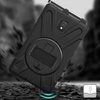 Zestaw D-Pro 360 Armor Strap Case etui pancerne z uchwytem na rękę i paskiem na ramię do Samsung Galaxy Tab Active 5 (X300/X306B) 2024 + szkło ochronne i ładowarka z kablem 