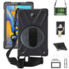 D-Pro 360 Armor Strap Case etui pancerne z uchwytem na rękę i paskiem na ramię Samsung Galaxy Tab A 10.5 T590/595/597 (Black)