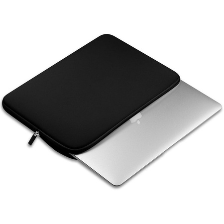 Torba D-Pro Neopren Sleeve pokrowiec etui miękkie minimalistyczne na laptop HP Dell Lenovo MacBook Air/Pro 13/14 (Czarny)