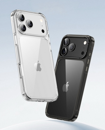 Etui D-Pro Quartz Crystal TPU+PC obudowa hybrydowa wzmacniana do Apple iPhone 17 Pro Max (Przezroczysty)