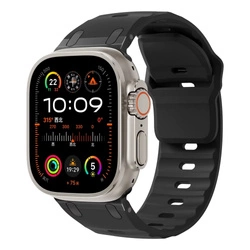 Pasek D-Pro Metro Band opaska sportowa do Apple Watch 4/5/6/7/8/9/10/11/SE/Ultra 1/2/3 44/45/46/49mm (Czarny)
