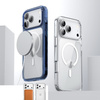 Etui D-Pro Quartz MagSafe Crystal TPU+PC Case obudowa hybrydowa wzmacniana magnetyczna do Apple iPhone 17 Pro (Granatowy)