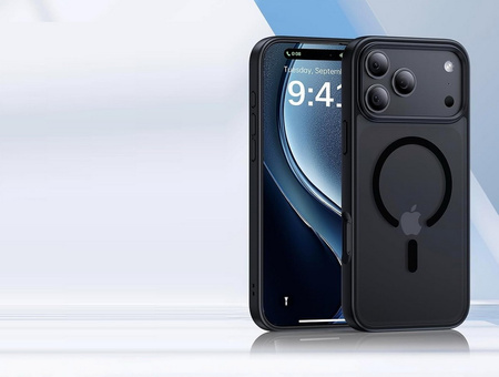 Etui D-Pro Matte Hybrid MagSafe Case obudowa magnetyczna iPhone 17 Pro (Pomarańczowy)