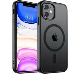 Etui D-Pro Matte Hybrid MagSafe Case obudowa magnetyczna iPhone 11 (Czarny)
