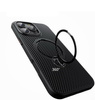 Etui D-Pro Stealth Carbon MagSafe Stand Case obudowa magnetyczna karbonowa magnes stojak podstawka do Apple iPhone 17 Pro (Czarny)