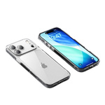 Etui D-Pro Quartz CC Crystal TPU+PC obudowa hybrydowa wzmacniana z zabudowaną wyspą aparatu do Apple iPhone 17 Pro (Przezroczysty)