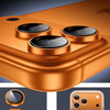 Szkło na aparat kamerę AR+AF antyrefleksyjna szybka ochronna z metalowym ringiem z aplikatorem do Apple iPhone 17 Pro / 17 Pro Max (Orange / Pomarańczowy)