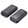 Power Bank D-Pro Dual Cable LED 2x kabel USB-C + Lightning szybkie ładowanie 22.5W QC 3.0 PD 10000mAh (Biały)