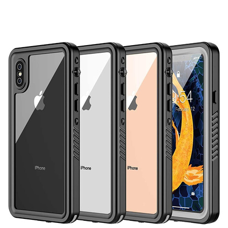 Etui D-Pro 360° Waterproof Case IP68 obudowa wodoodporna wodoszczelna pancerna do iPhone X/XS (Czarny)