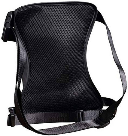 NOX Leg Bag torba motocyklowa/rowerowa saszetka kabura na nogę udo pas (Czarny)