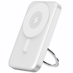 Power Bank D-Pro T3 indukcyjny magnetyczny szybkie ładowanie 22.5W PD Apple Watch AirPods iPhone MagSafe 10000mAh (Biały)