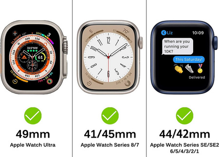 Pasek bransoleta stalowa Steel Link do Apple Watch 4/5/6/7/8/9/10/11/SE/Ultra 1/2/3 44/45/49mm (Tytanowy)