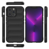 Etui D-Pro 3D Silicone Case Wrist Rope ze smyczą na nadgarstek - iPhone 15 Pro (Czarny)