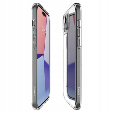 Etui Spigen Ultra Hybrid Case obudowa mocna wzmacniana iPhone 15 Plus (Crystal Clear)