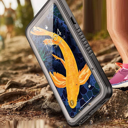Etui D-Pro 360° Waterproof Case IP68 obudowa wodoodporna wodoszczelna pancerna do iPhone X/XS (Czarny)
