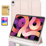 Etui D-Pro Smart Cover Case pokrowiec obudowa z klapką + szkło ochronne Ex Pro do Apple Pencil / iPad Pro 10 Gen. (2022) / 11 Gen. (2025) (Różowy)