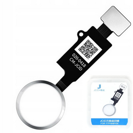 JCID 6th Gen. Home Button działający uniwersalny przycisk guzik do iPhone 7/7+/8/8+/SE 2020/SE 2022 (White)