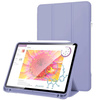 Etui D-Pro Smart Cover Case pokrowiec obudowa z klapką z uchwytem na rysiki iPad Pro 12.9 2018-2022 / Air 13 M2/M3 2024-2025 (Fioletowy)