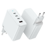Ładowarka sieciowa 100W zasilacz adapter 3xUSB-C 1x USB-A szybkie ładowanie PD do Apple MacBook iPad Air/Pro iPhone 12/13/14/15/16/17