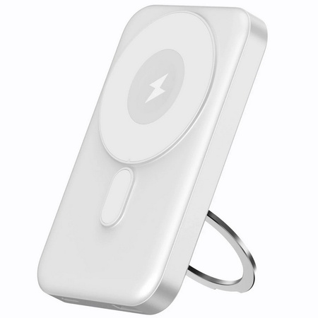 Power Bank D-Pro T3 indukcyjny magnetyczny szybkie ładowanie 22.5W PD Apple Watch AirPods iPhone MagSafe 10000mAh (Biały)