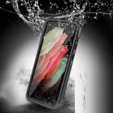D-Pro 360° Waterproof Case IP68 etui wodoodporne wodoszczelne do Samsung Galaxy S21 FE (Black)