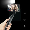 Zestaw lampa pierścieniowa LED Ring Fill + statyw tripod 130cm + mikrofon bezprzewodowy USB-C + Lightning + selfiestick z lampą LED 