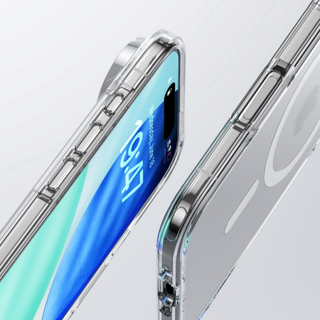 Etui D-Pro Quartz MagSafe Crystal TPU+PC Case obudowa hybrydowa wzmacniana magnetyczna do Apple iPhone 17 Air (Przezroczysty)