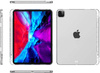 Etui silikonowe TPU z miejscem na rysik do Apple iPad Pro 11" 5 Gen. M4 (2024) / 6 Gen. M5 (2025) (Przezroczysty)