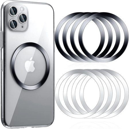 NOX MagSafe Metal Ring Blaszka naklejka podkładka magnetyczna do MagSafe iPhone (Black)