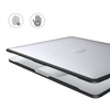 Hard Case TPU+PC etui obudowa MacBook Pro 13 (A1706 / A1708 / A1989 / A2159 / A2251 / A2289 / A2338 M1 M2) 2016-2022 (Matte Clear+Black Edge)