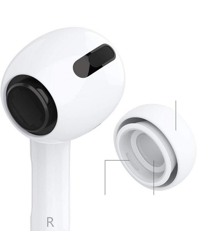 Ear Tips silikonowe gumki wkładki douszne  S/M/L do słuchawek Apple AirPods Pro 1/2 (OEM)