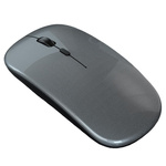 Mysz bezprzewodowa Dual-Mode Bluetooth + 2.4G USB / Silent ciche kliknięcia do komputera PC Macbook iMac iPad Windows Android Smart TV (Space Gray / Szary)