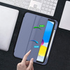 Etui D-Pro Smart Cover Case pokrowiec obudowa z klapką z uchwytem na rysik Apple Pencil / iPad Mini 6/7 (2021/2024) (Fioletowy)