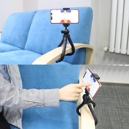 Statyw elastyczny tripod uchwyt selfie stick do telefonu / aparatu / kamer sportowych GoPro